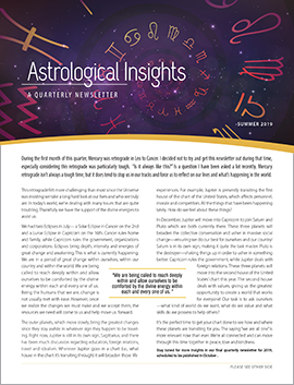 Astrological Insights - Summer 2019