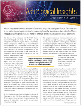 Astrological Insights - Spring 2017